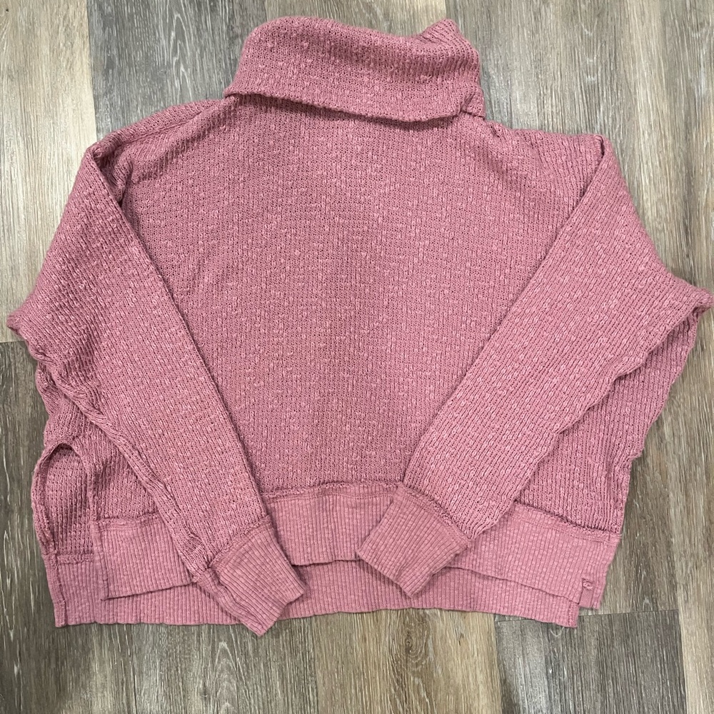 Free People/we the free Dusty Rose Turtleneck Marled Sweater